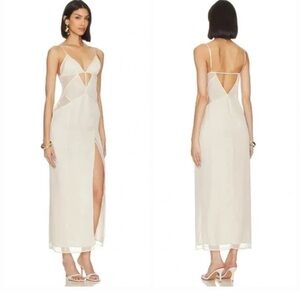 NBD Mika Maxi Dress in Ivory Size XS